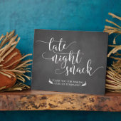 Te late nachtsnacks voor voordeur fotoplaat (Zijkant)