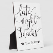 Te late nachtsnacks voor voordeur fotoplaat (Zijkant)