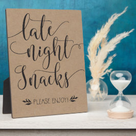Te late nachtsnacks voor voordeur fotoplaat