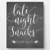 Te late nachtsnacks voor voordeur fotoplaat (Voorkant)