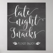 Te late nachtsnacks voor voordeur poster (Voorkant)