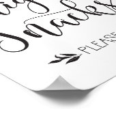 Te late nachtsnacks voor voordeur poster (Hoek)