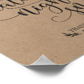 Te late nachtsnacks voor voordeur poster (Hoek)