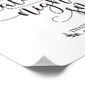 Te late nachtsnacks voor voordeur poster (Hoek)