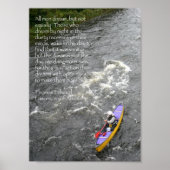 TE Lawrence Quote Poster - Paddling White River VT (Voorkant)