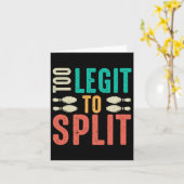 Te leent om grappige Bowling te splitsen Kaart (Gele Bloem)