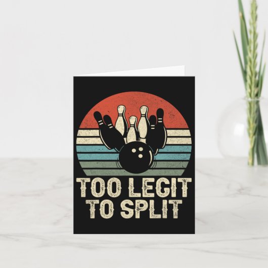 Te leent om grappige Bowling te splitsen Kaart (Voorkant)