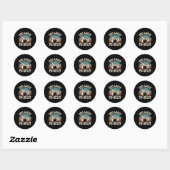 Te legaal om te splitsen bowling lover bowler grap ronde sticker (Vel)