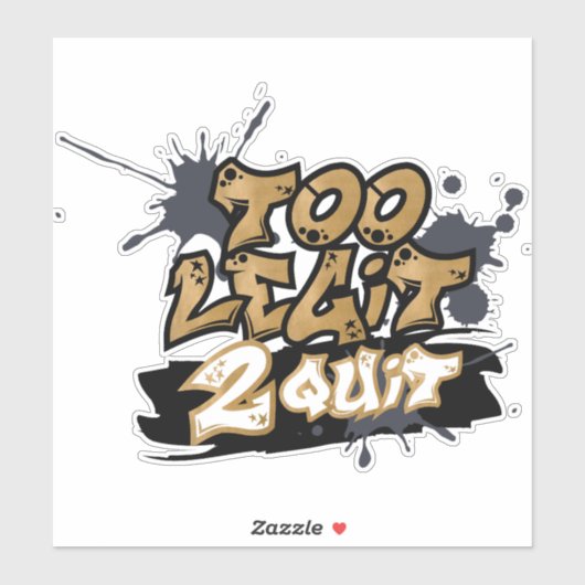 Te Legit 2 Quit Stickers (Vel)