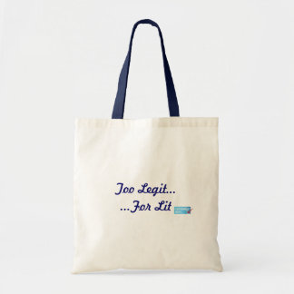 Te Legit voor Lit Canvass Bag Tote Bag