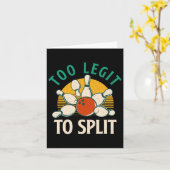 Te legitiem om te splitsen - Bowling Bowler Kaart (Gele Bloem)