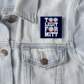 Te legitiem voor Mitt Vierkante Button 5,1 Cm (In situ)