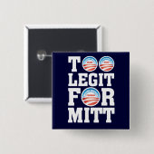 Te legitiem voor Mitt Vierkante Button 5,1 Cm (Voorkant /achterkant)