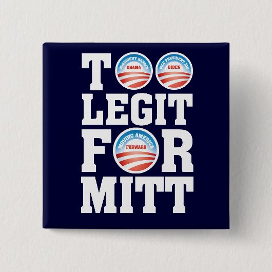 Te legitiem voor Mitt Vierkante Button 5,1 Cm (Voorkant)