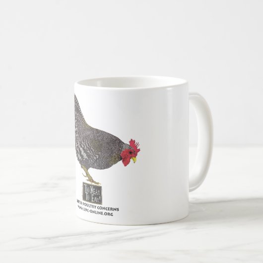 Te lekker om te eten! - Rooster Koffiemok (Voorkant rechts)