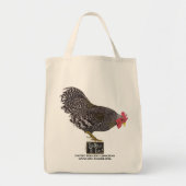 Te lekker om te eten! - Rooster Tote Bag (Voorkant)