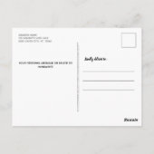 Te lenigen voor de lijst van aughty Funny Dog Pet Briefkaart (Achterkant)