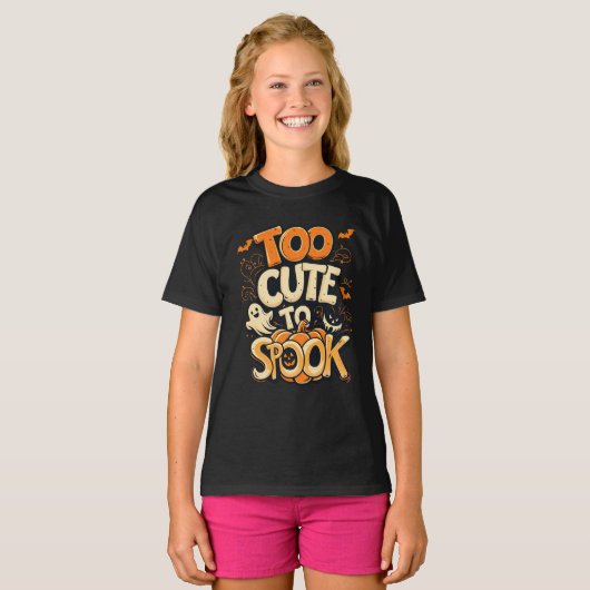 Te leuk om te spook - Halloween T-shirt (Voorkant volledig)