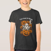 Te leuk om te spook! - Halloween Tri-Blend Shirt (Voorkant)
