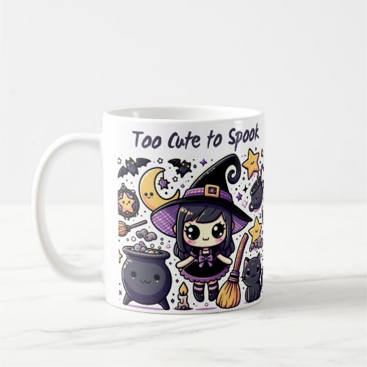 Te leuk voor Spook-Halloween Koffiemok (Links)