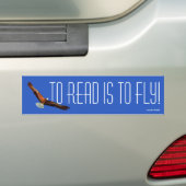 Te lezen is naar de vlucht - Eagle Sticker/Sign Bumpersticker (Op auto)