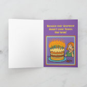 🎂 "Te licht om te hanteren" Bedankkaart (Binnen)