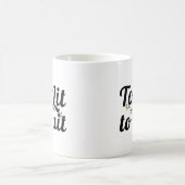 Te licht om te stoppen, kerstverlichting ontwerp koffiemok (Center)