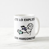 ¿te lo explico con marionetas? koffiemok (Voorkant rechts)