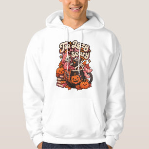 Te lui om bang te zijn Schattig Halloween Skelet Hoodie