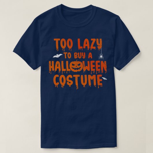 Te lui om een halloween kostuum feest te kopen t-shirt (Design voorkant)
