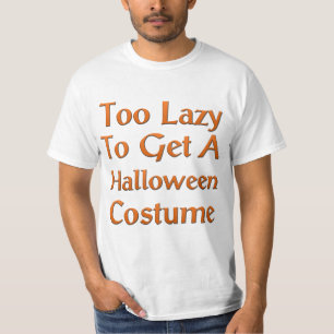 Te lui om een halloween kostuum te halen t-shirt