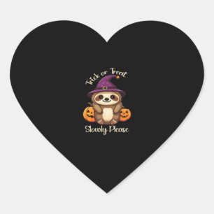 Te lui om eng te zijn Schattigee Halloween Sloth C Hart Sticker
