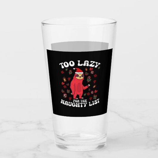 Te lui om op de stoute lijst te komen, Grappige ke Glas (Voorkant)