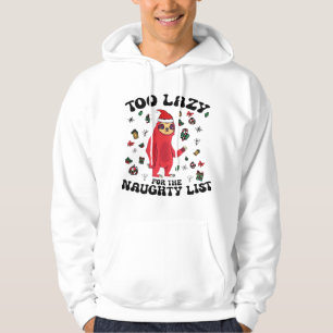 Te lui voor de stoute lijst, grappig kerst T-shirt