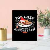 Te lui voor de stoute lijst, grappig kerstshirt acryl bord (Huwelijk)