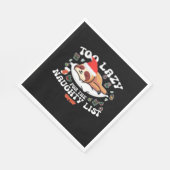 Te lui voor de stoute lijst, grappig kerstshirt servet (Hoek)