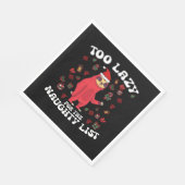 Te lui voor de stoute lijst, grappig kerstshirt servet (Hoek)