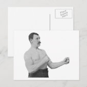 Te Manly Man Meme Briefkaart (Voorkant / Achterkant)