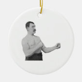 Te Manly Man Meme Keramisch Ornament (Voorkant)
