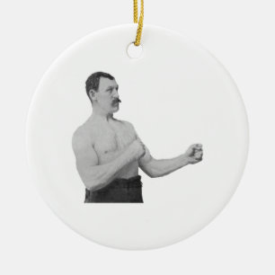 Te Manly Man Meme Keramisch Ornament