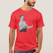 Te Manly Man Meme T-shirt (Voorkant)