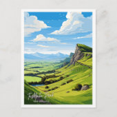 Te Mata Peak Nieuw-Zeeland Reizen illustratie Briefkaart (Voorkant)