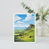 Te Mata Peak Nieuw-Zeeland Reizen illustratie Briefkaart (Staand voorkant)