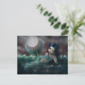 Te midden van de Soft Zee Mermaid Fantasy Art Briefkaart (Staand voorkant)