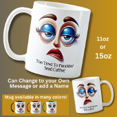 Te Moe om te Functioneren! Fantastische Ogen Grapp Koffiemok