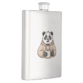 Te moe om te functioneren Panda Koffie Cartoon Flacon (Rechts)