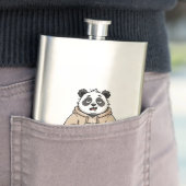 Te moe om te functioneren Panda Koffie Cartoon Flacon (Voorbeeld)