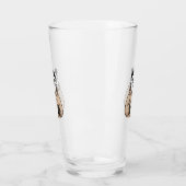 Te moe om te functioneren Panda Koffie Cartoon Glas (Links)