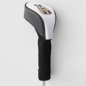 Te moe om te functioneren Panda Koffie Cartoon Golfheadcover (Schuin)