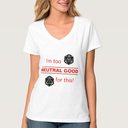 Te Neutraal Goed T-shirt (Voorkant)